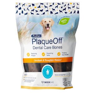 Proden Dental Bones Dog PlaqueOff Chicken&Pumpkin 482g   Proden Dental Bones Dog PlaqueOff Chicken&Pumpkin 482g