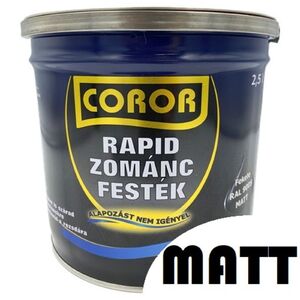 Coror Rapid Zom&aacute;nc matt fekete RAL9005  2,5 L