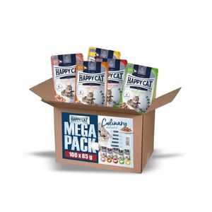 Happy Cat Culinary Mega Pack 100x85g nedves macskaeledel
