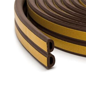 Tömítő D profil 6m barna